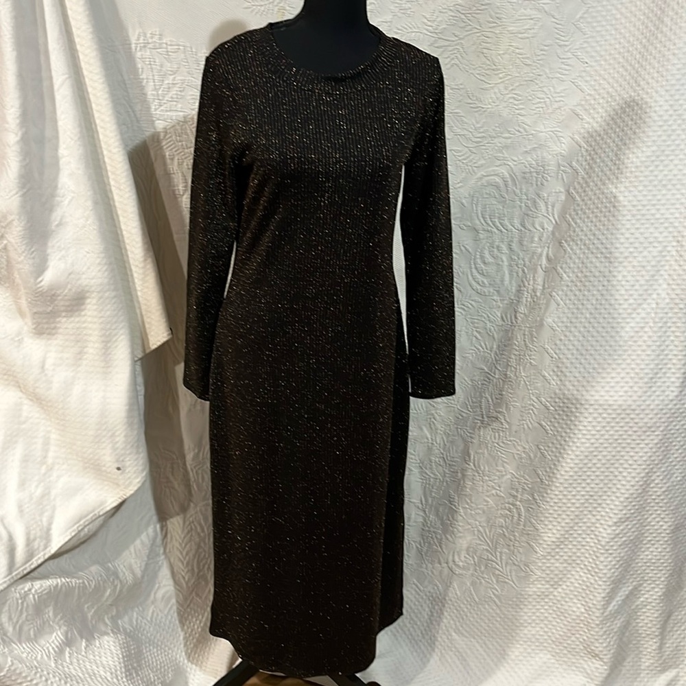 Loft rainbow sparkle ribbed maxi‎ dress, size small, NWT